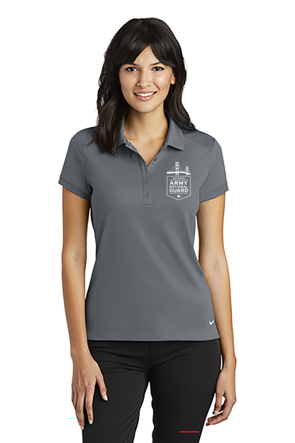 Nike Ladies Dri-FIT Solid Icon Pique Modern Fit Polo Printed