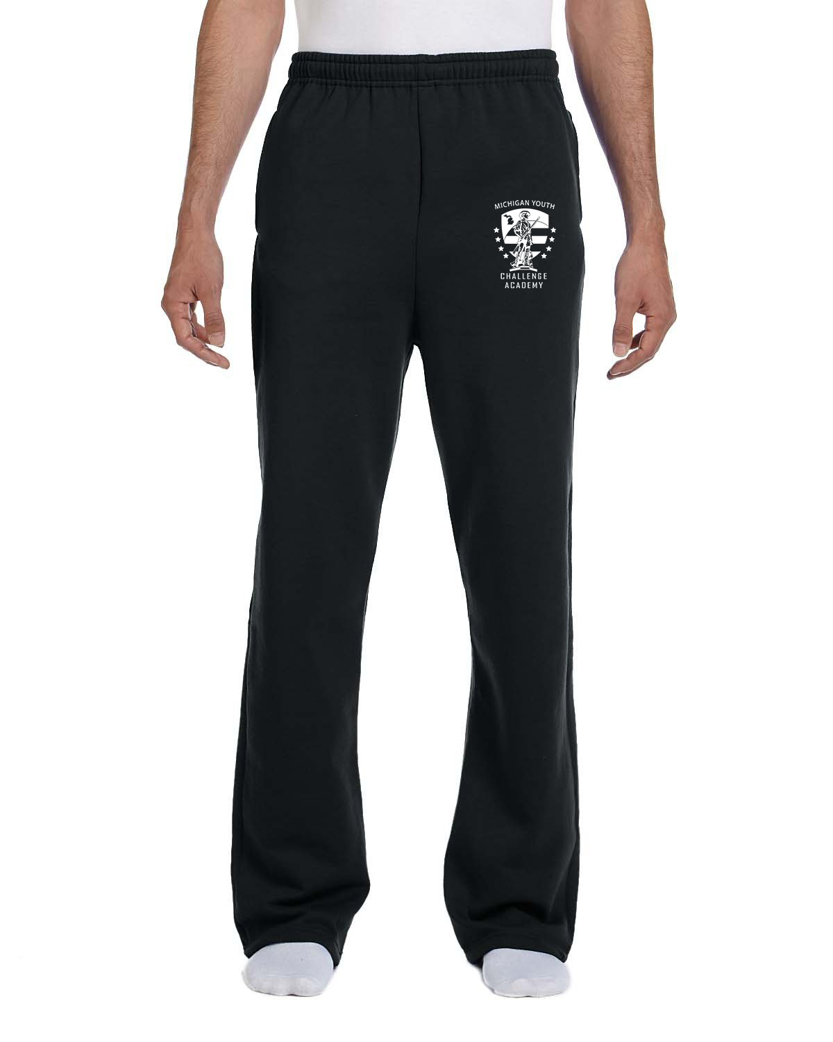 Open-Bottom Fleece Sweatpants