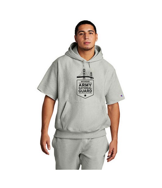 Champion ® Reverse Weave Short Sleeve Hooded Sweatshirt